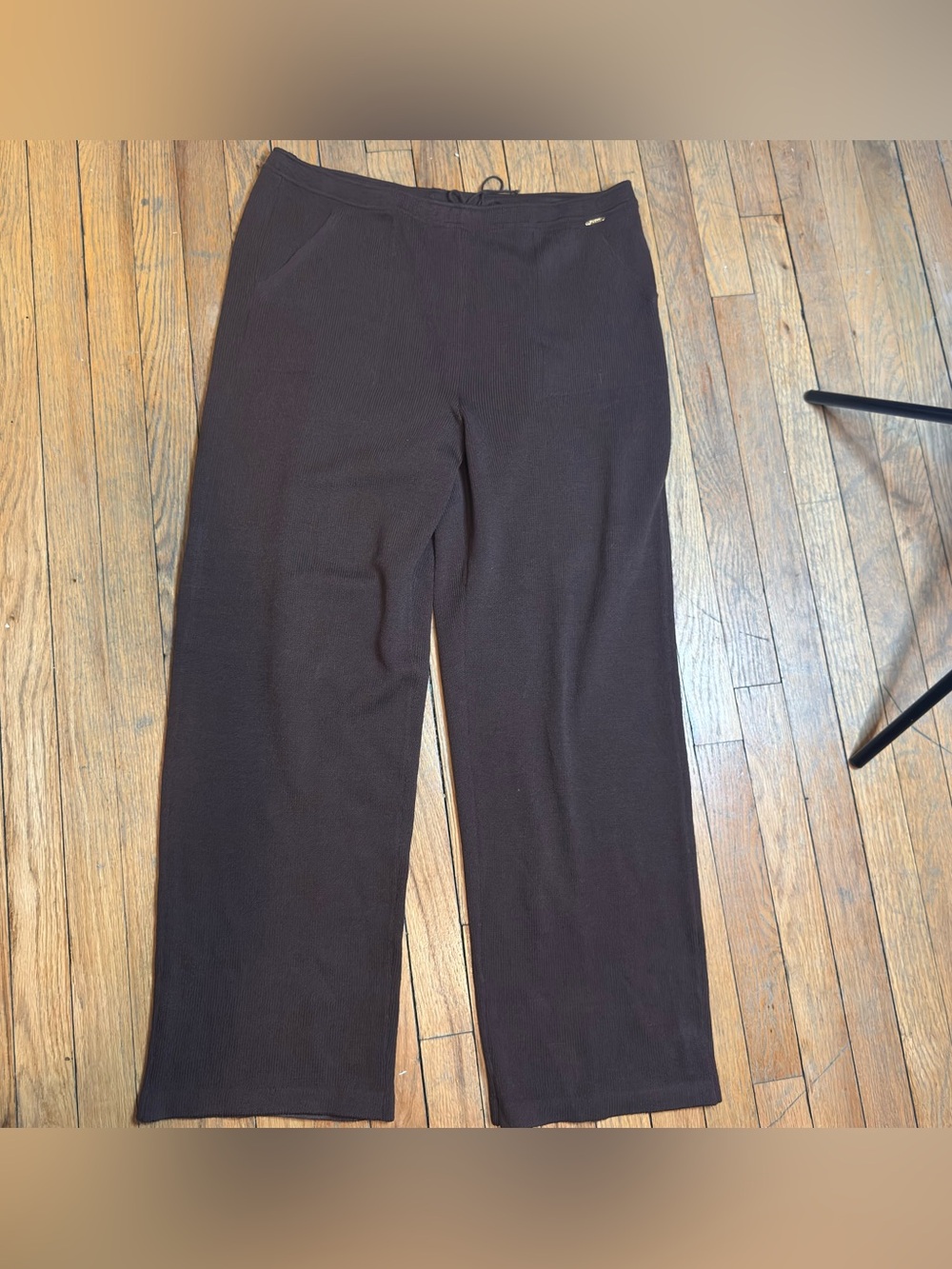 St John Sport Knit Pants large in brown